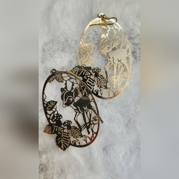 NWOT Vintage Bambi earrings - Picture 8 of 9